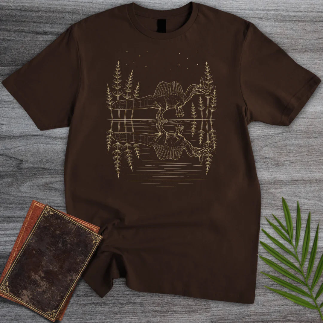T-Shirt Dark Chocolate / S Starlit Mirror Spinosaurus T-Shirt