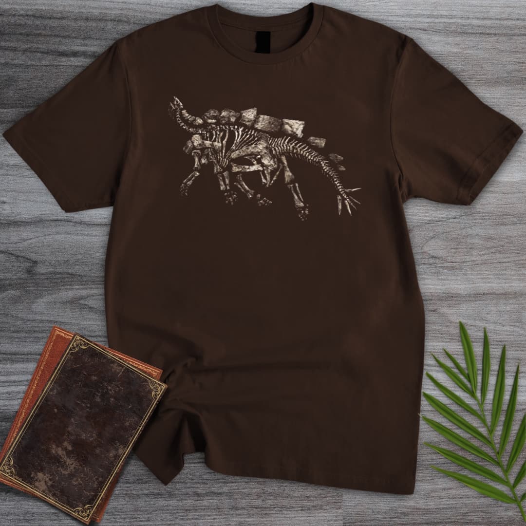 T-Shirt Dark Chocolate / S Stegosaurus Dust & Bone T-Shirt