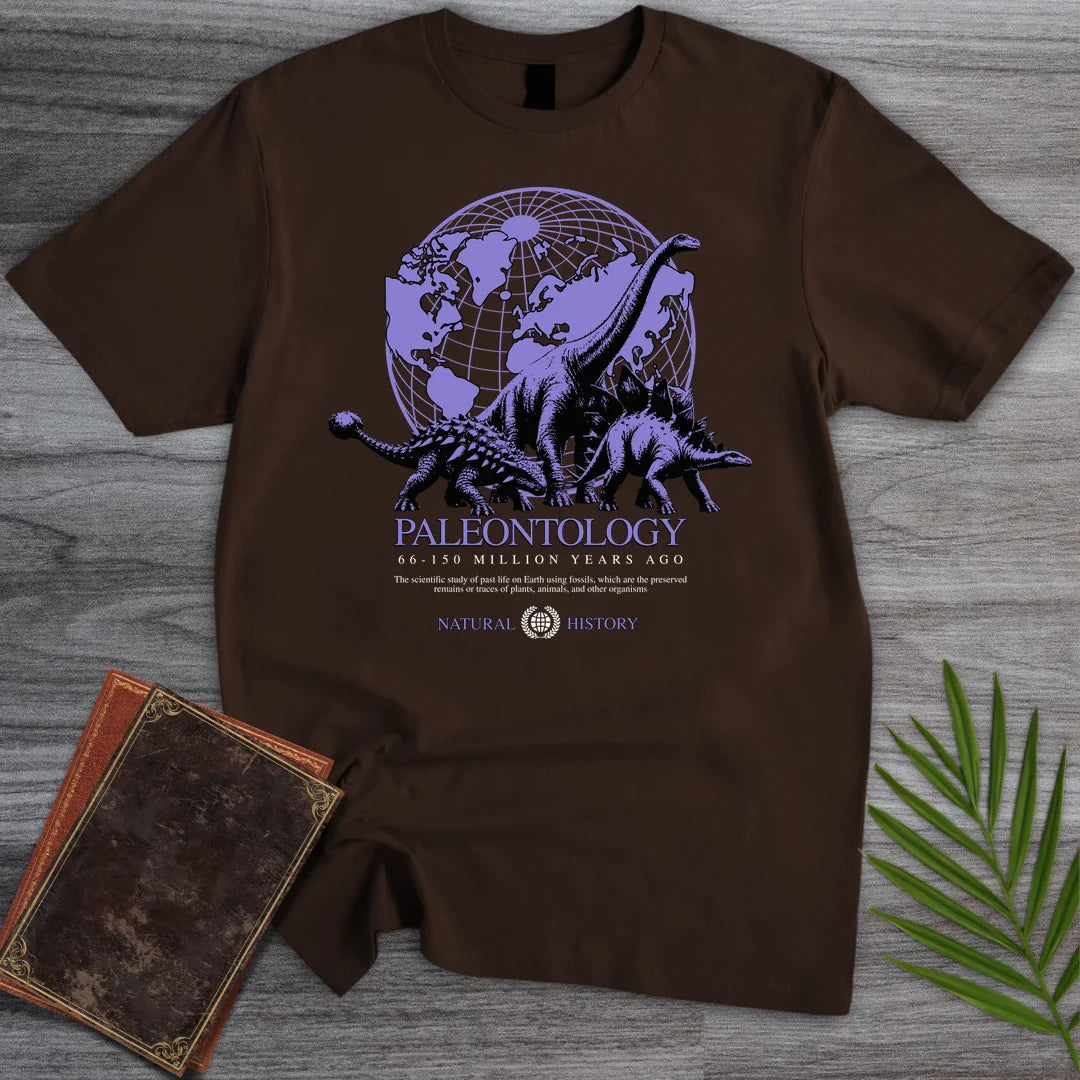 T-Shirt Dark Chocolate / S Study of Paleontology Dinosaurs T-Shirt