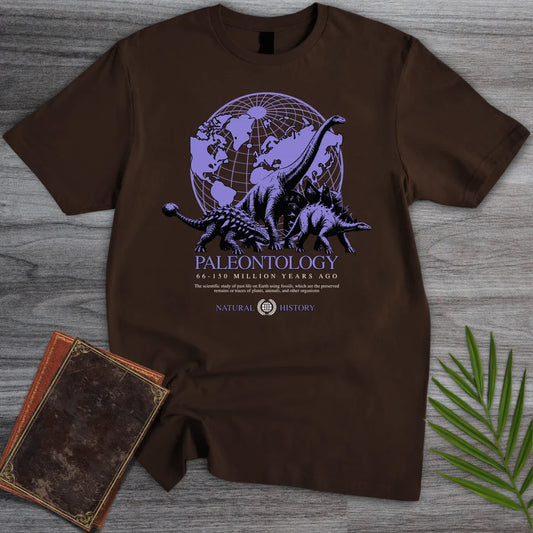 T-Shirt Dark Chocolate / S Study of Paleontology Dinosaurs T-Shirt