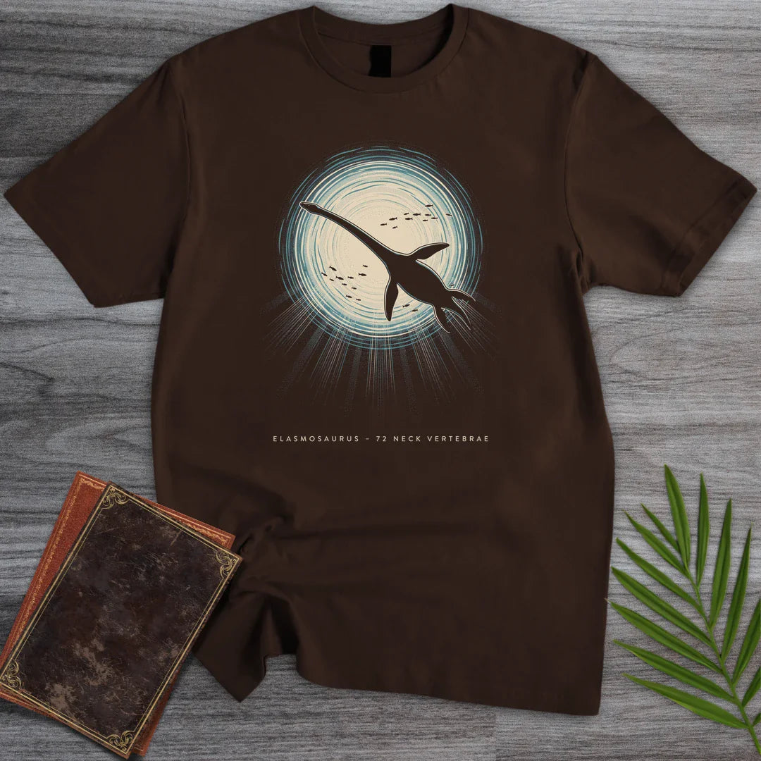 T-Shirt Dark Chocolate / S Sunlit Window Elasmosaurus T-Shirt