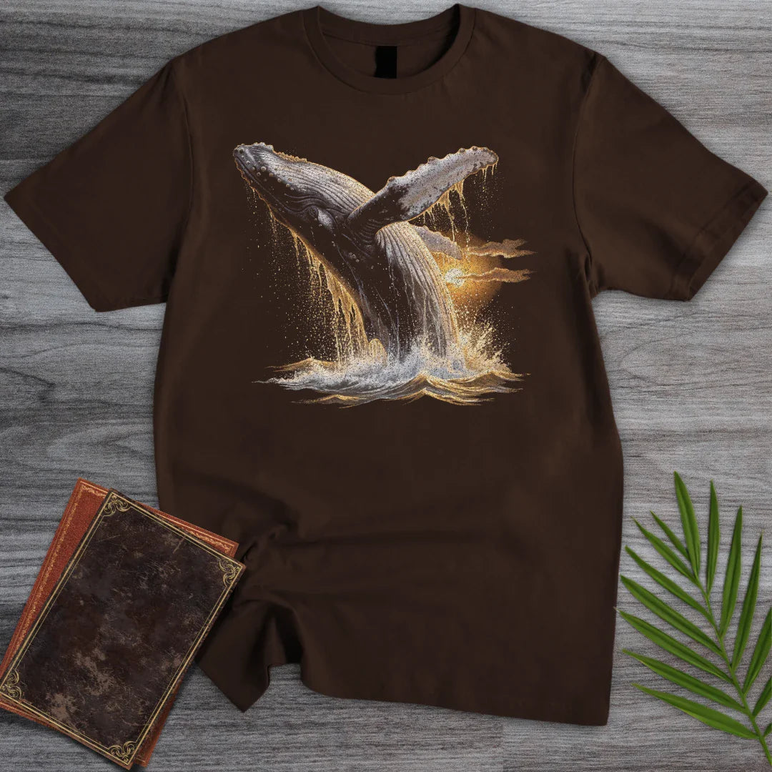 T-Shirt Dark Chocolate / S Sunset Breach Humpback T-Shirt