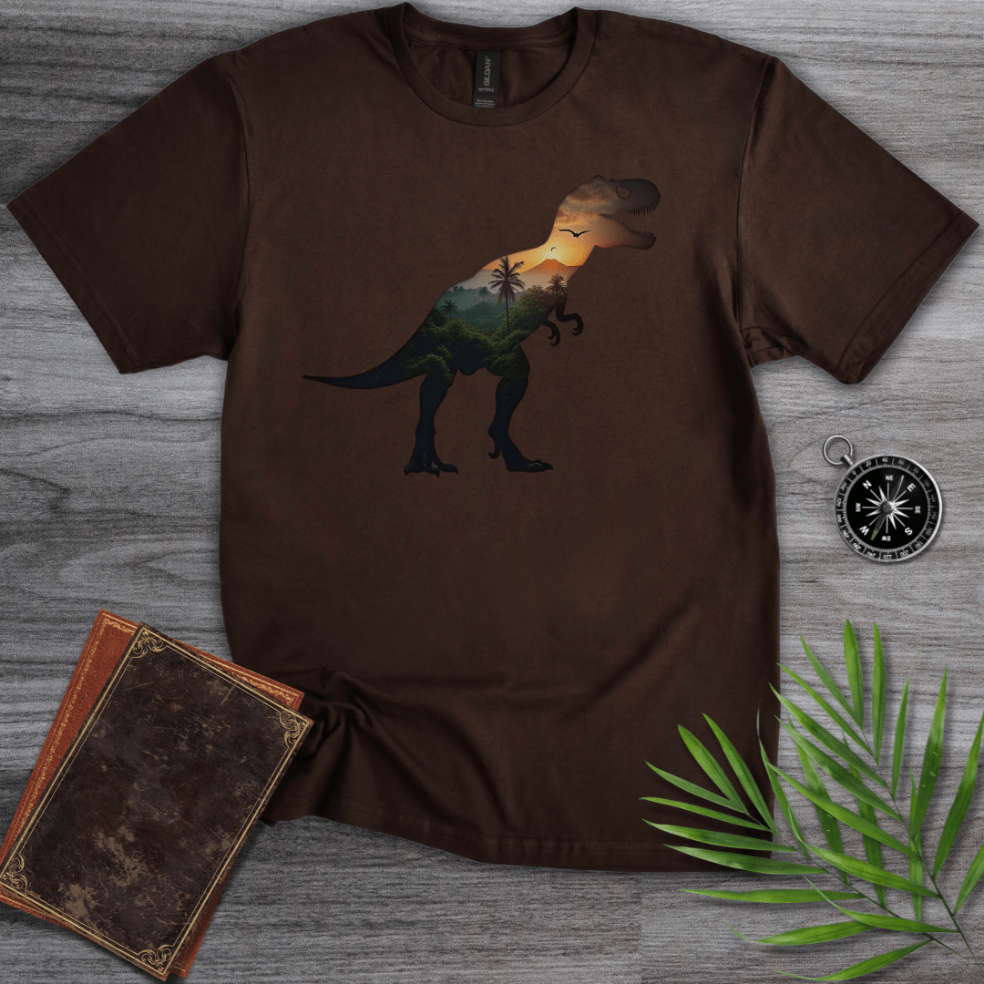 T-Shirt Dark Chocolate / S T-Rex Environment Silhouette Environment T-Shirt