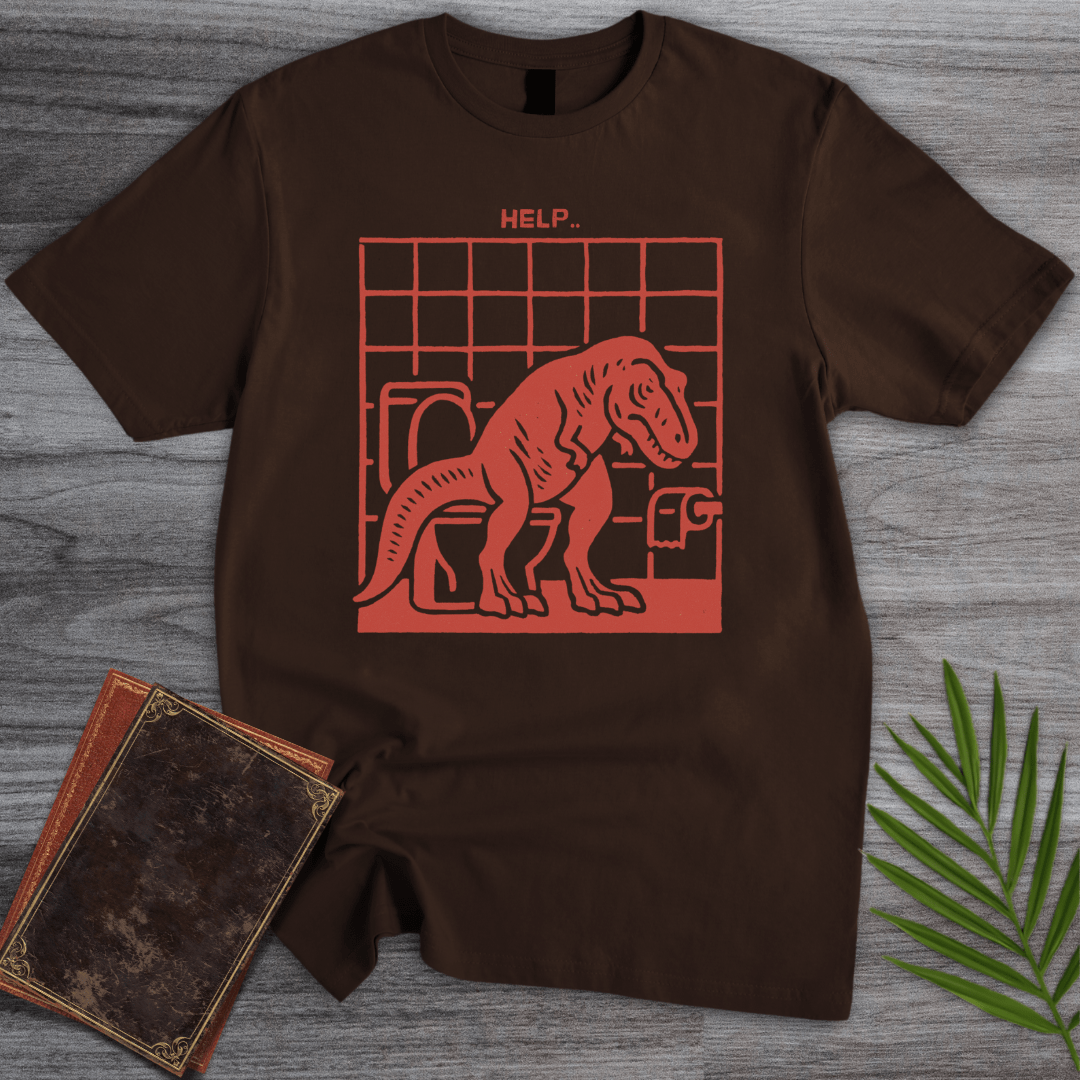 T-Shirt Dark Chocolate / S T-Rex Hands Need Help T-Shirt