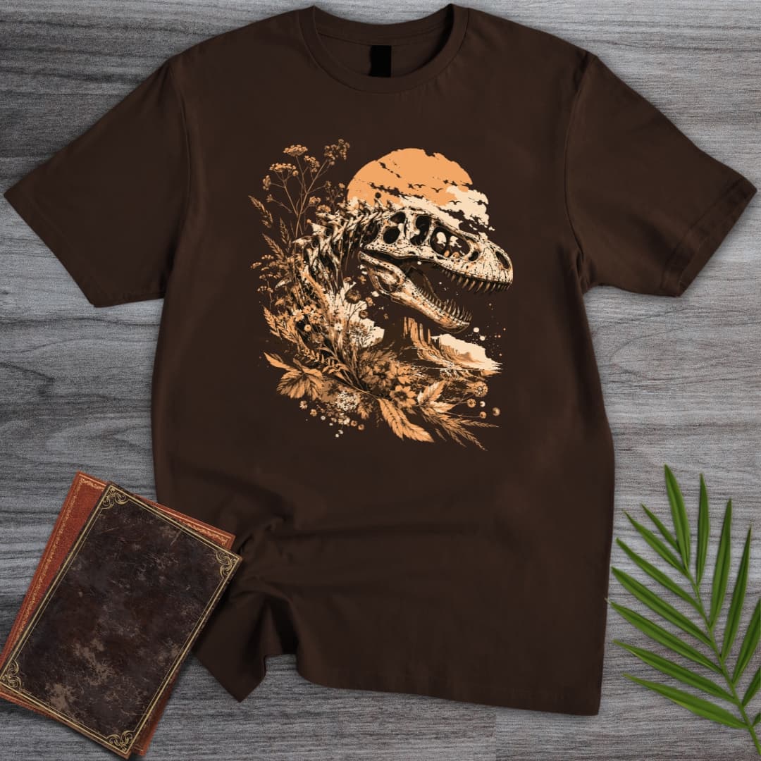 T-Shirt Dark Chocolate / S T.rex Mountain Fossil T-Shirt