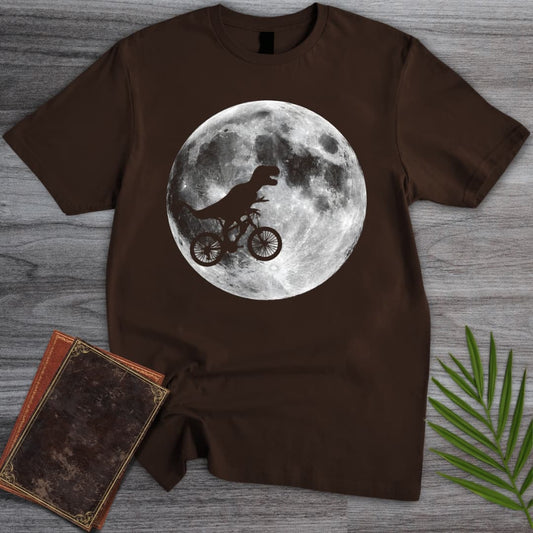 T-Shirt Dark Chocolate / S T.rex Over the Moon T-Shirt
