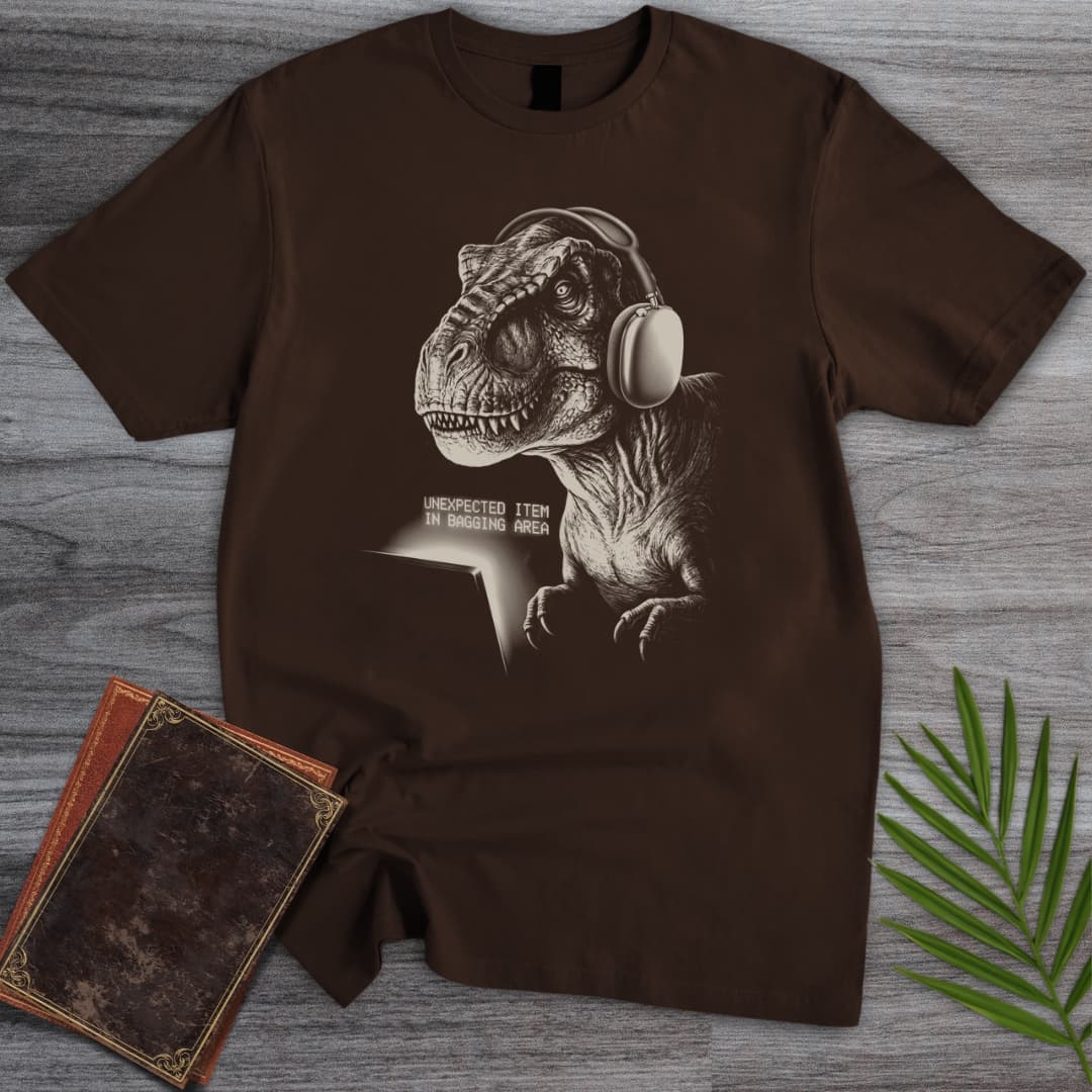 T-Shirt Dark Chocolate / S T. Rex Self-Checkout T-Shirt