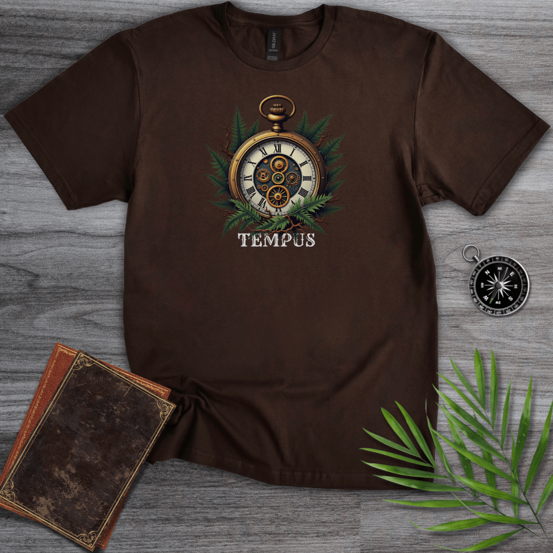 T-Shirt Dark Chocolate / S TEMPUS: Steampunk Watch T-Shirt