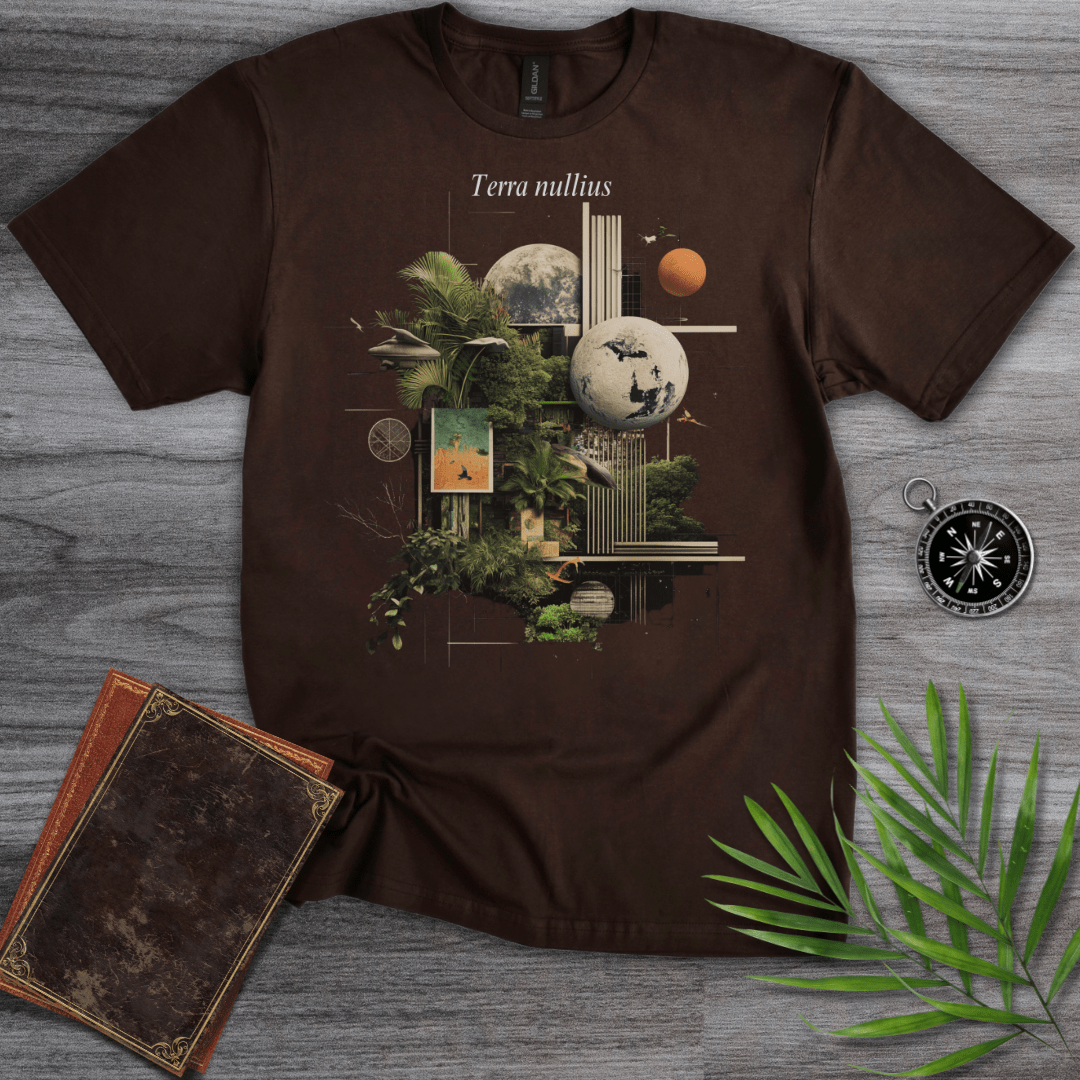 T-Shirt Dark Chocolate / S Terra Nullius T-Shirt: Geometric Nature and Earth