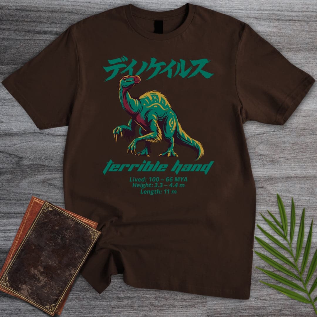 T-Shirt Dark Chocolate / S Terrible Hand Deinochierus T-Shirt