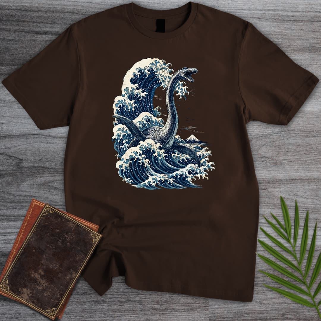 T-Shirt Dark Chocolate / S The Great Plesiosaurus Wave T-Shirt
