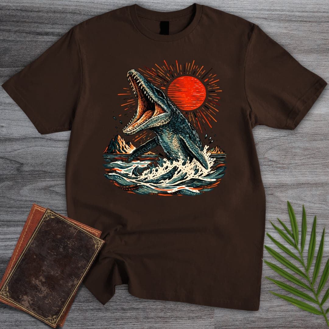 T-Shirt Dark Chocolate / S The West Coast Mosasaurus T-Shirt