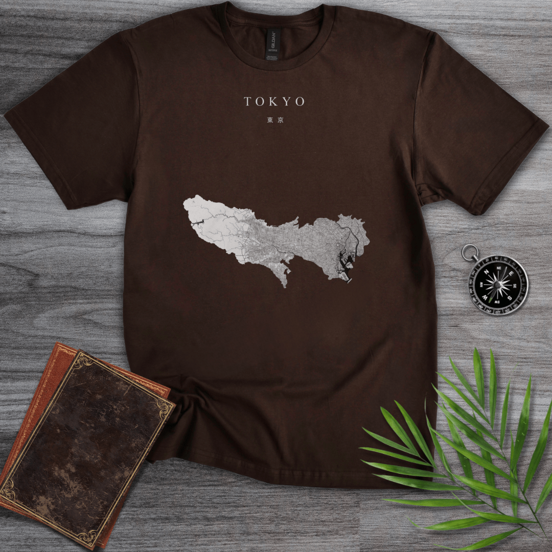 T-Shirt Dark Chocolate / S Tokyo Map T-Shirt