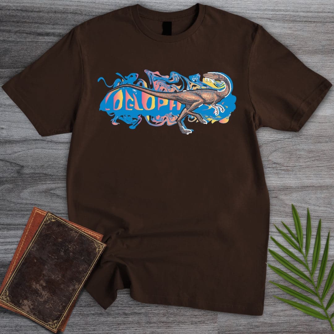 T-Shirt Dark Chocolate / S Triassic Melt Coelophysis Blue T-Shirt (D'janjo Nukuruzu Fortissmo)