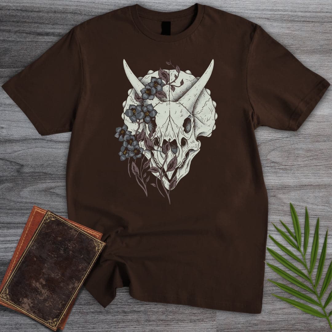 T-Shirt Dark Chocolate / S Triceratops Botanical Relic T-Shirt