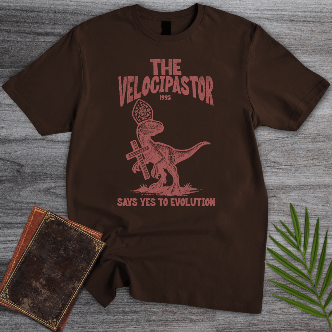 T-Shirt Dark Chocolate / S Velocipastor Evolution Teachings T-Shirt