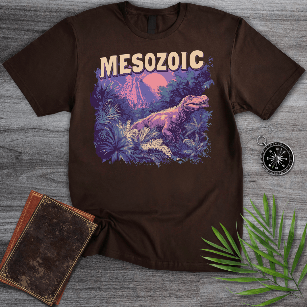 T-Shirt Dark Chocolate / S Vibrant Mesozoic Jungle Exploration