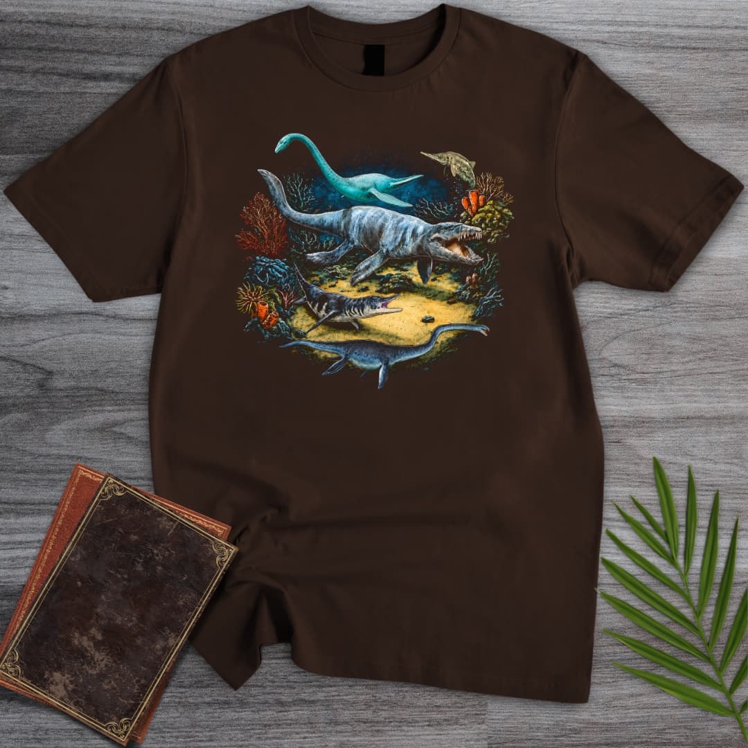 T-Shirt Dark Chocolate / S Vintage 90's Prehistoric Waters T-Shirt