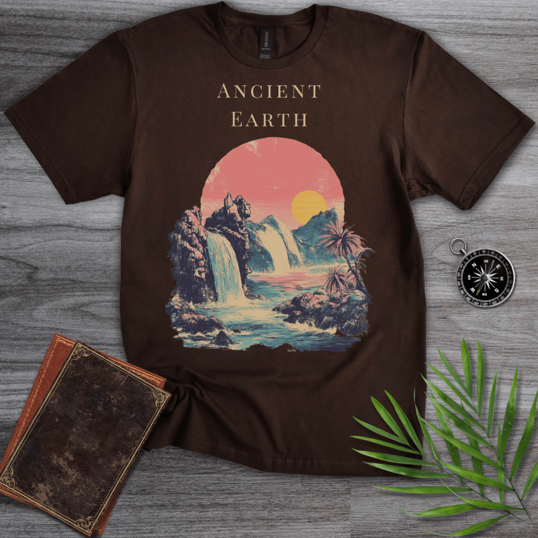 T-Shirt Dark Chocolate / S Vintage Ancient Earth Graphic T-Shirt