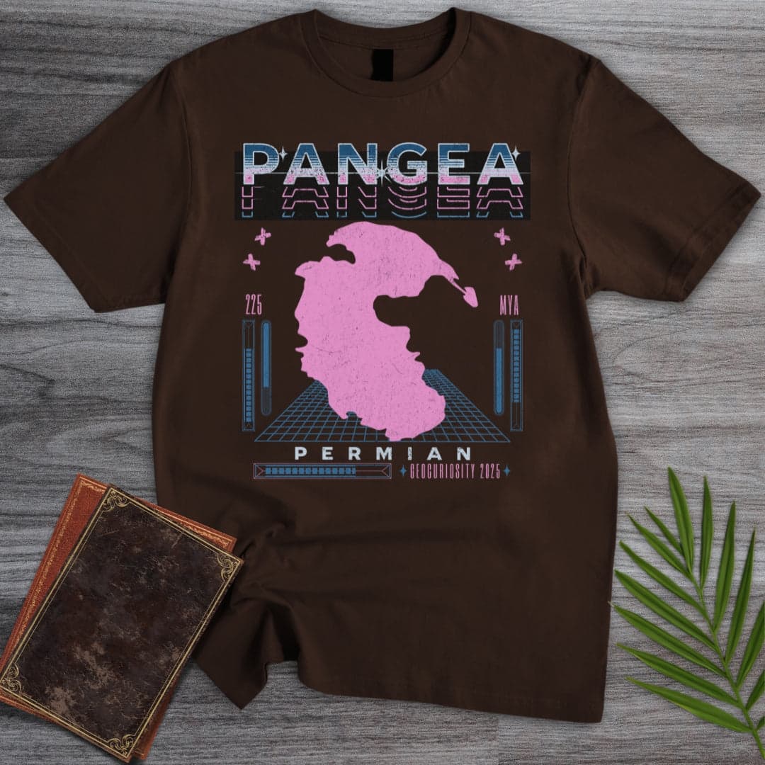 T-Shirt Dark Chocolate / S Vintage Cyber Pangea Streetwear T-Shirt