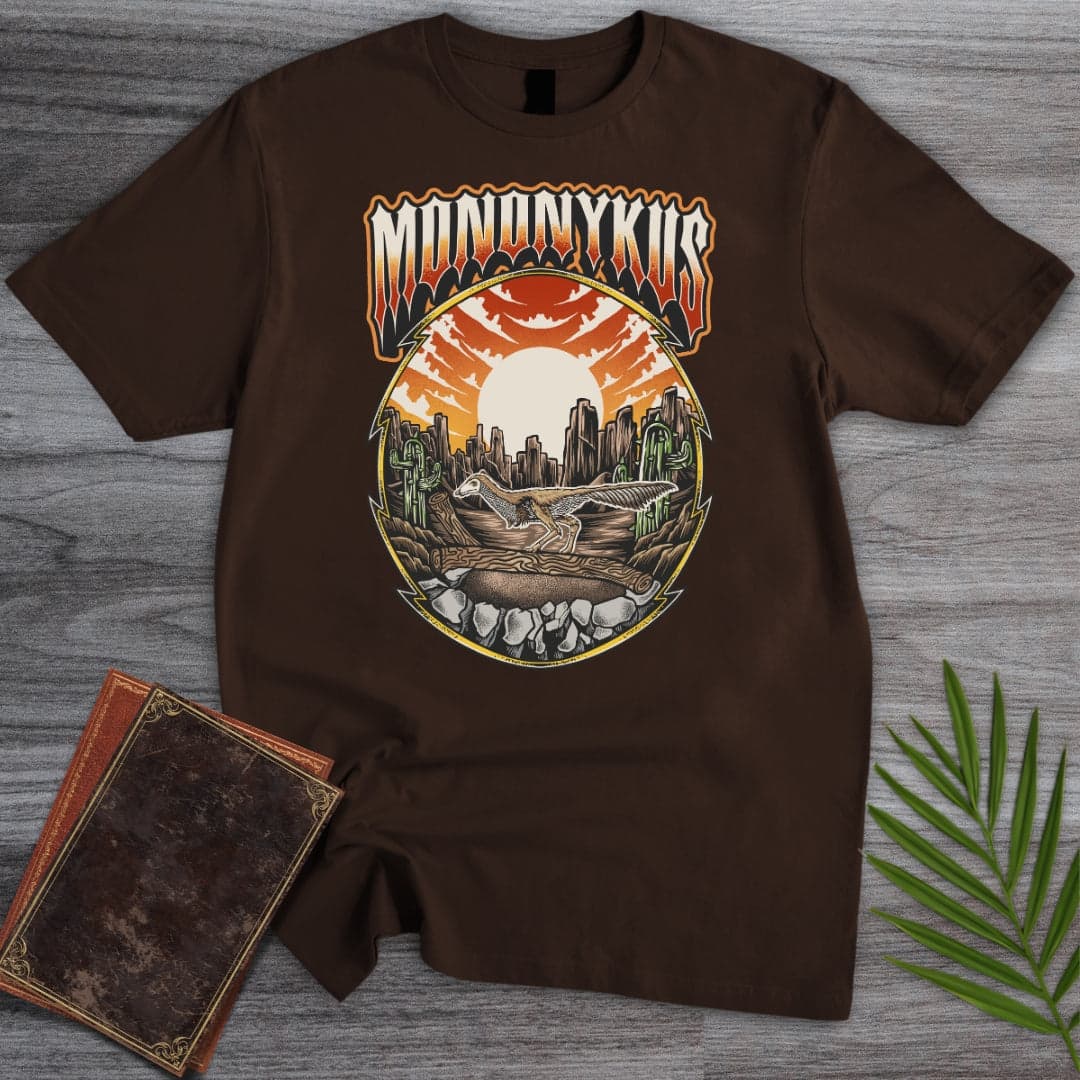T-Shirt Dark Chocolate / S Vintage Desert Mononykus T-Shirt (Akbar Sansa)