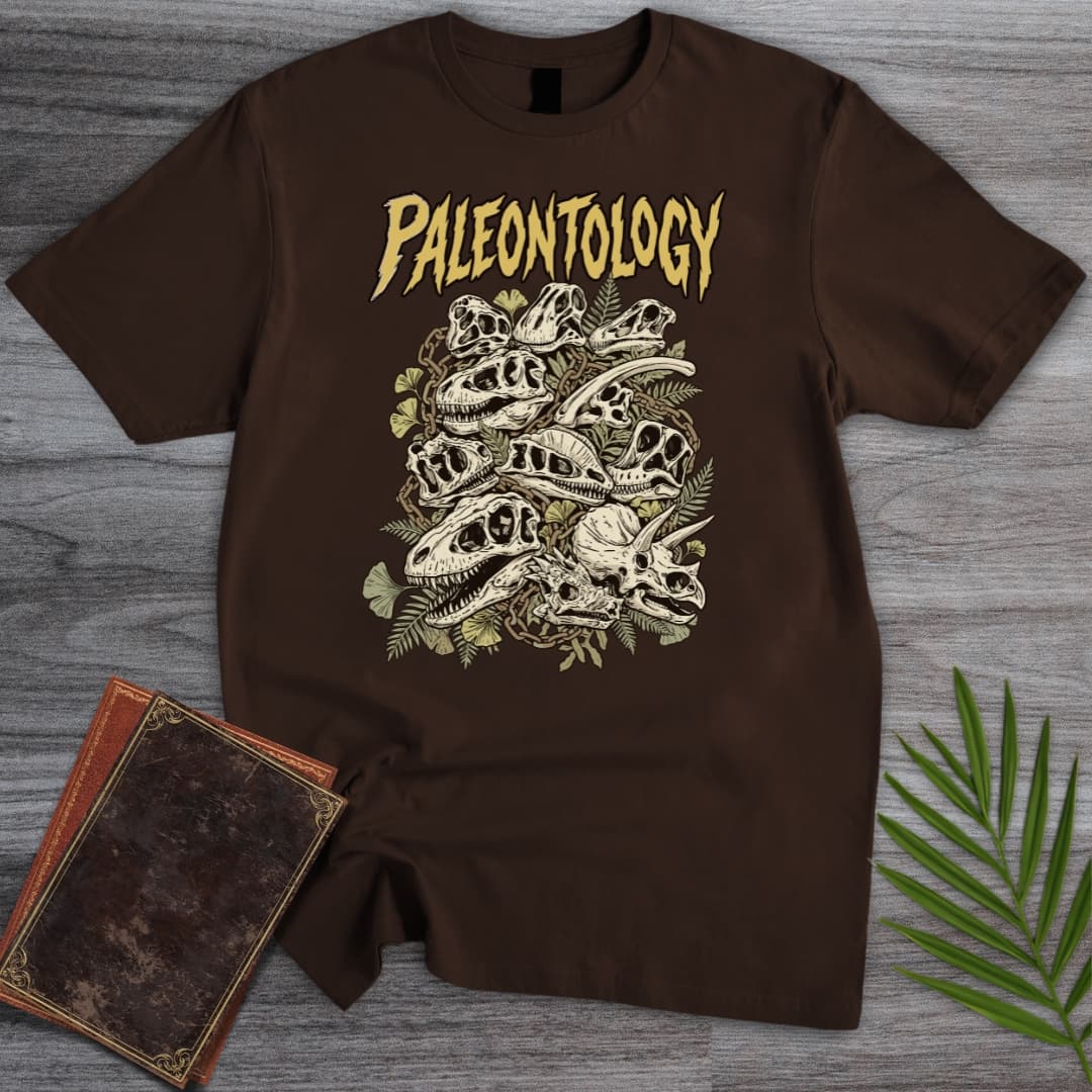 T-Shirt Dark Chocolate / S Vintage Metal Paleontology T-Shirt