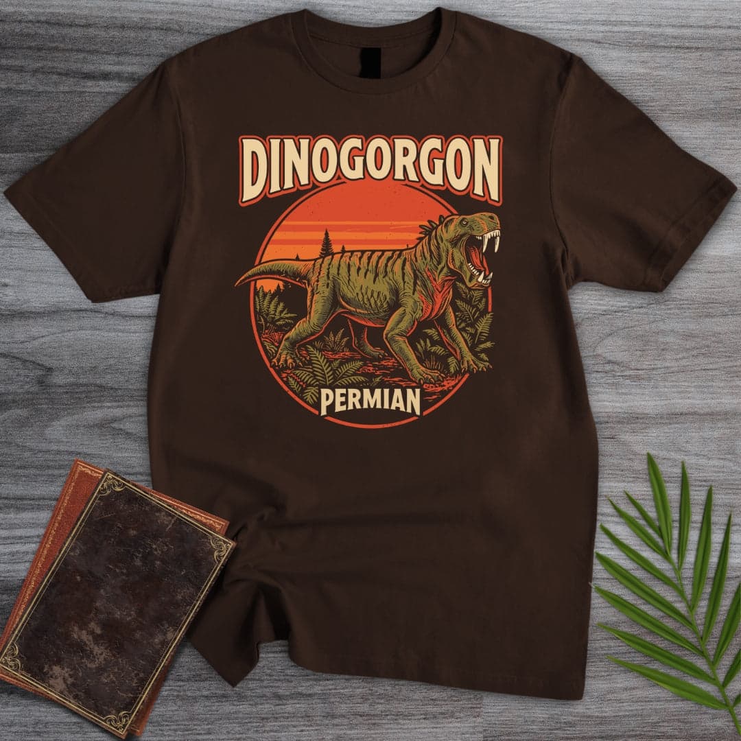 T-Shirt Dark Chocolate / S Vintage Permian Dinogorgon T-Shirt