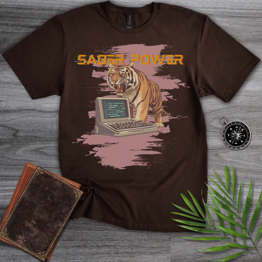 T-Shirt Dark Chocolate / S Vintage Saber Power Tech T-Shirt