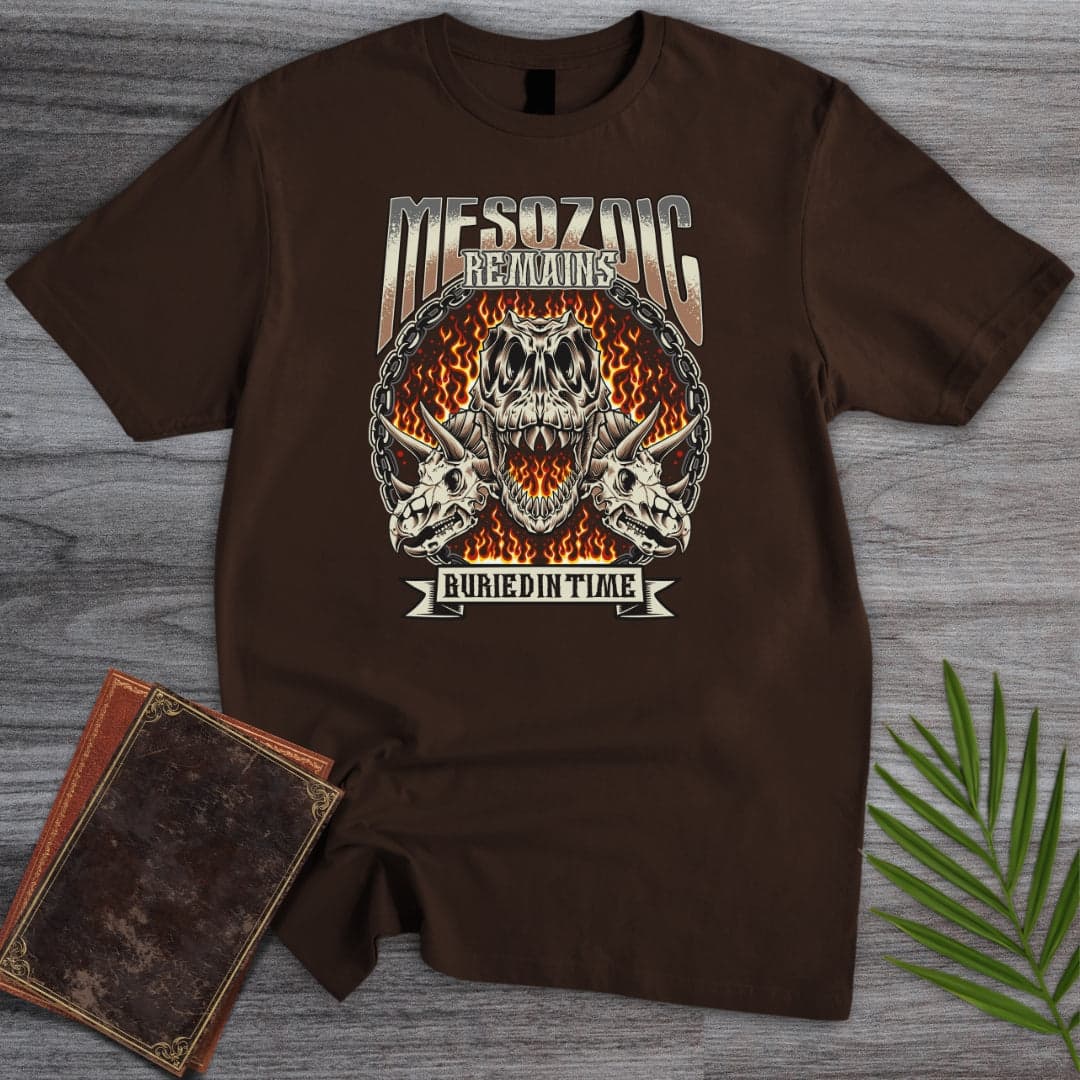 T-Shirt Dark Chocolate / S Vintage Streetwear Mesozoic Remains T-Shirt (Akbar Sansa)