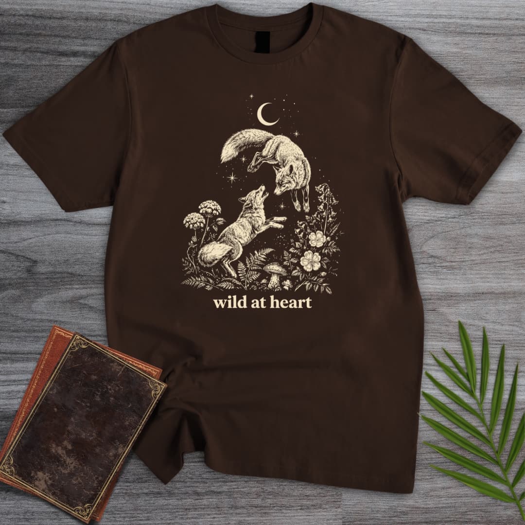 T-Shirt Dark Chocolate / S Wild At Heart Foxes T-Shirt