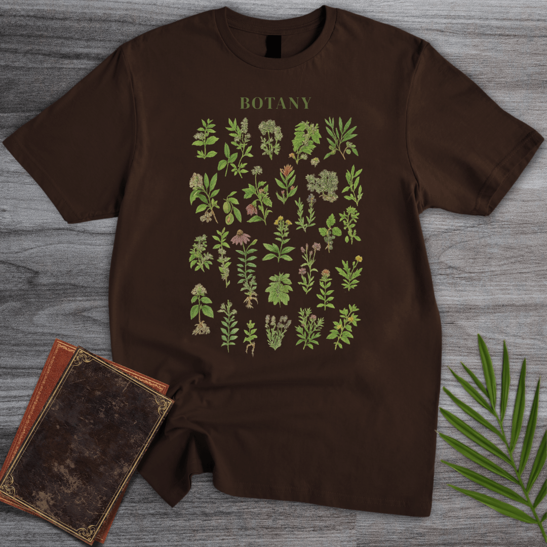 T-Shirt Dark Chocolate / S Wild Flora Botanical Chart T-Shirt