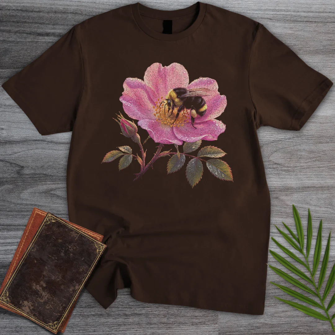 T-Shirt Dark Chocolate / S Wild Rose Bumblebee T-Shirt