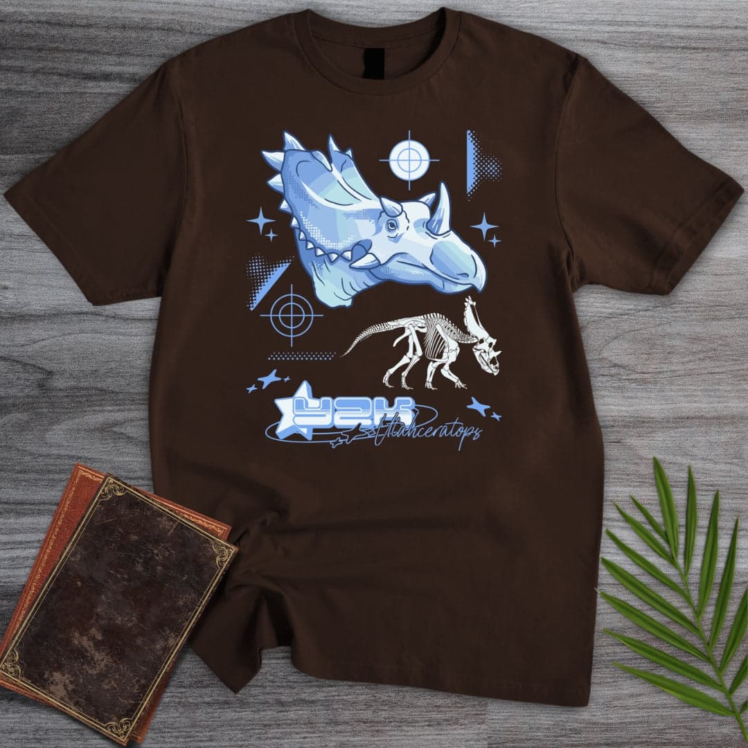 T-Shirt Dark Chocolate / S Y2K Utahceratops T-Shirt