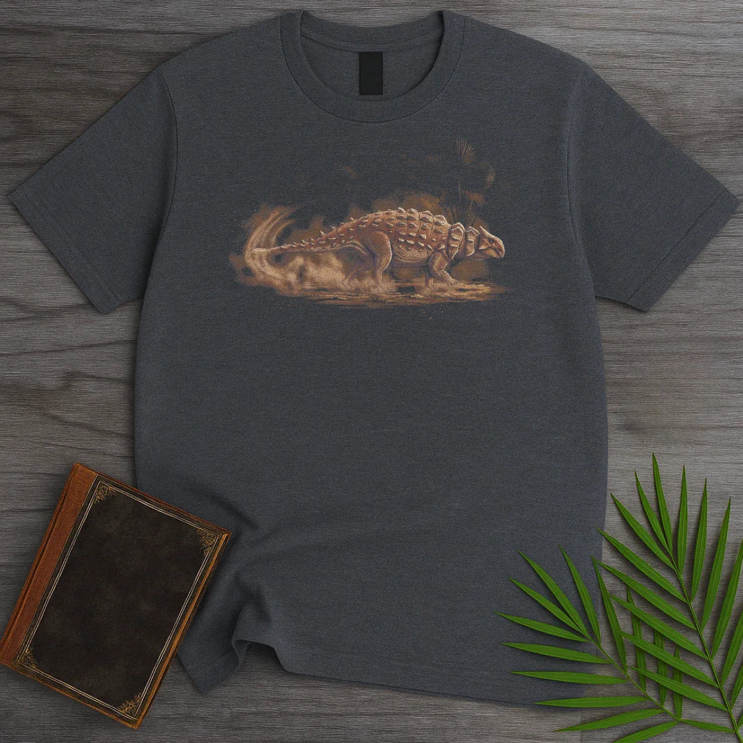 T-Shirt Dark Heather / M Club Swing Ankylosaurus T-Shirt