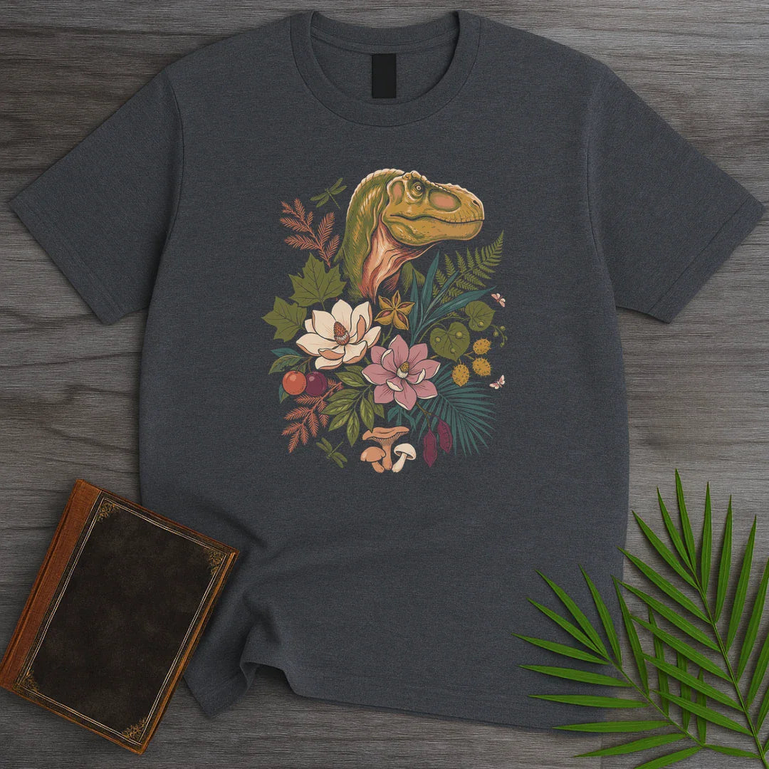 T-Shirt Dark Heather / M Dark Bouquet T-Rex T-Shirt