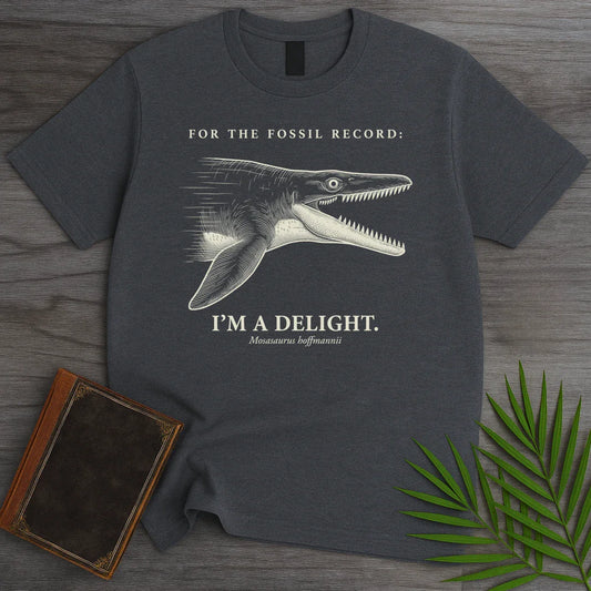 T-Shirt Dark Heather / M Delightful Mosasaurus T-Shirt