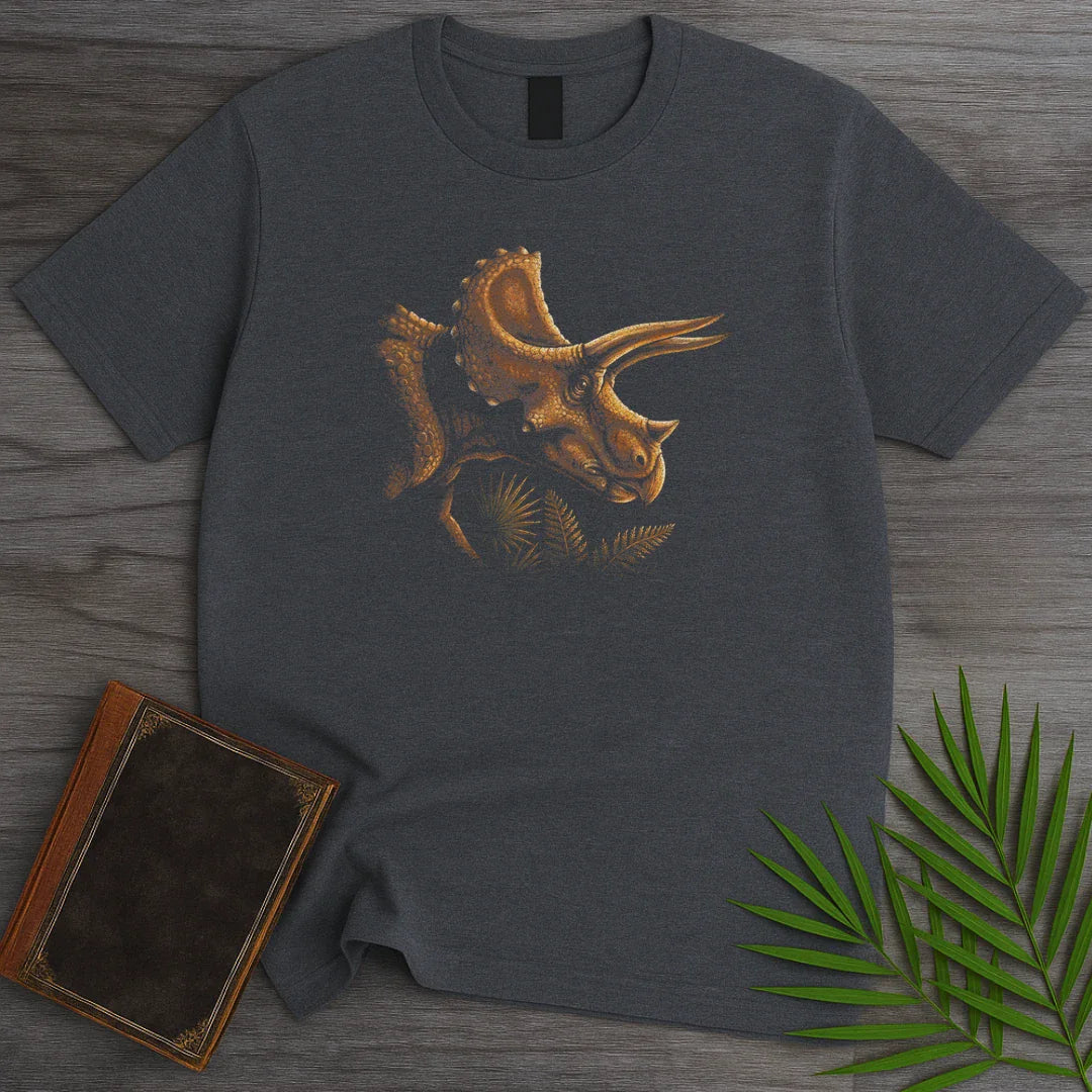 T-Shirt Dark Heather / M Last Light Triceratops T-Shirt
