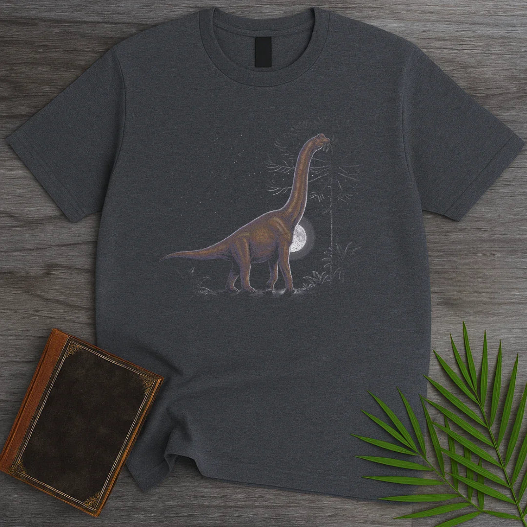 T-Shirt Dark Heather / M Midnight Snack Brachiosaurus T-Shirt