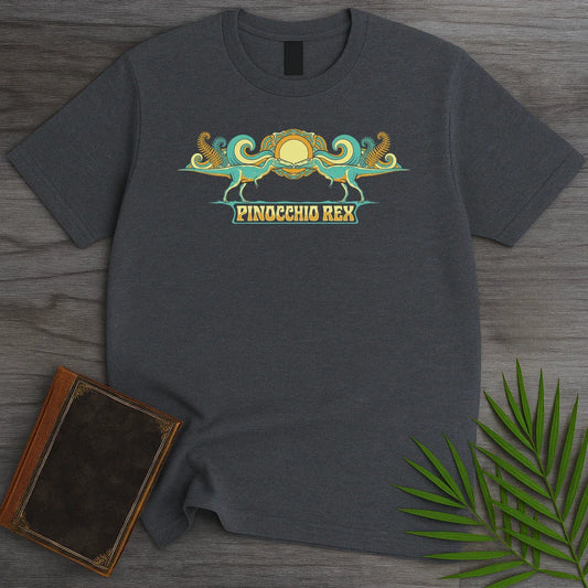 T-Shirt Dark Heather / M Pinocchio Rex Qianzhousaurus T-Shirt