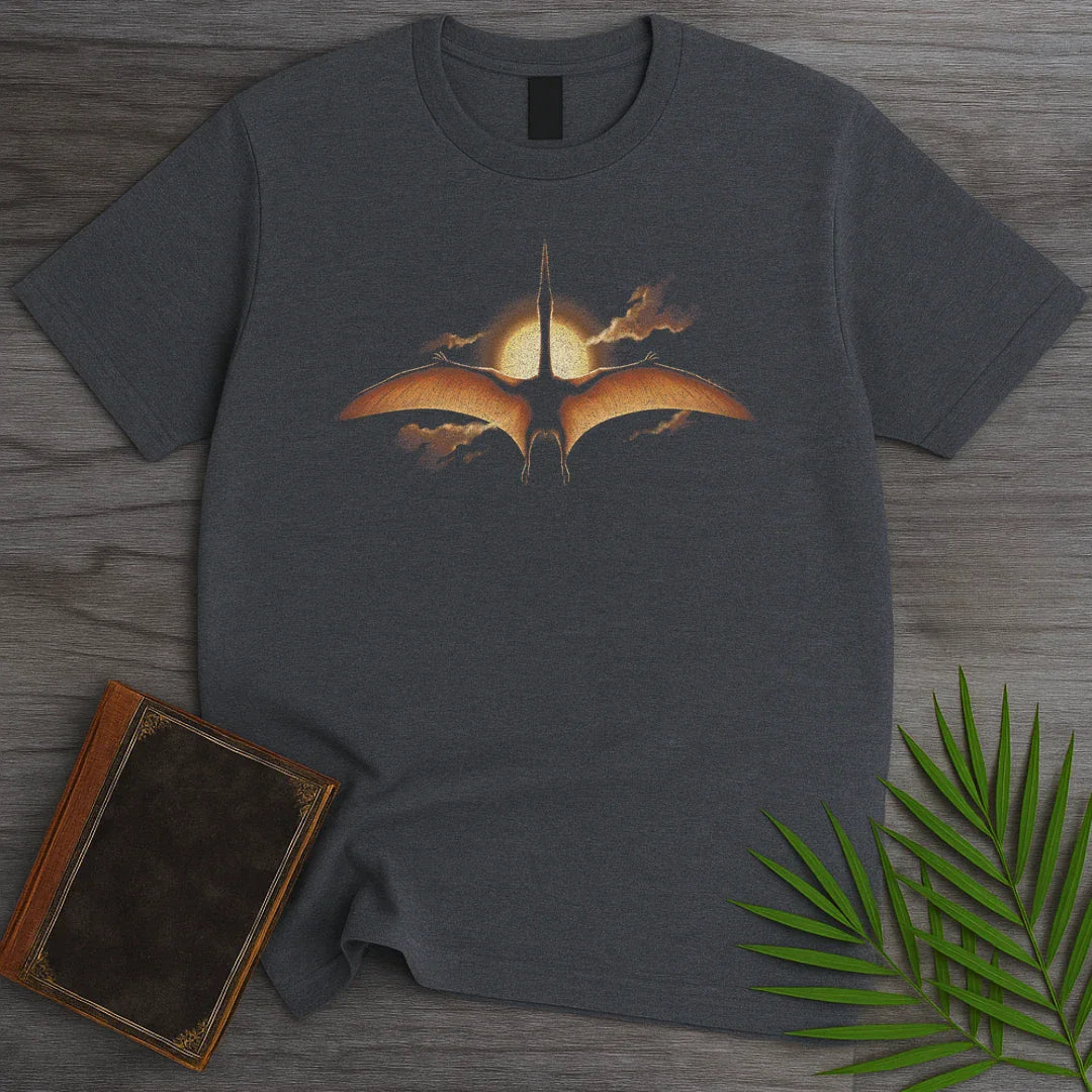 T-Shirt Dark Heather / M Sun Crossing Quetzalcoatlus T-Shirt