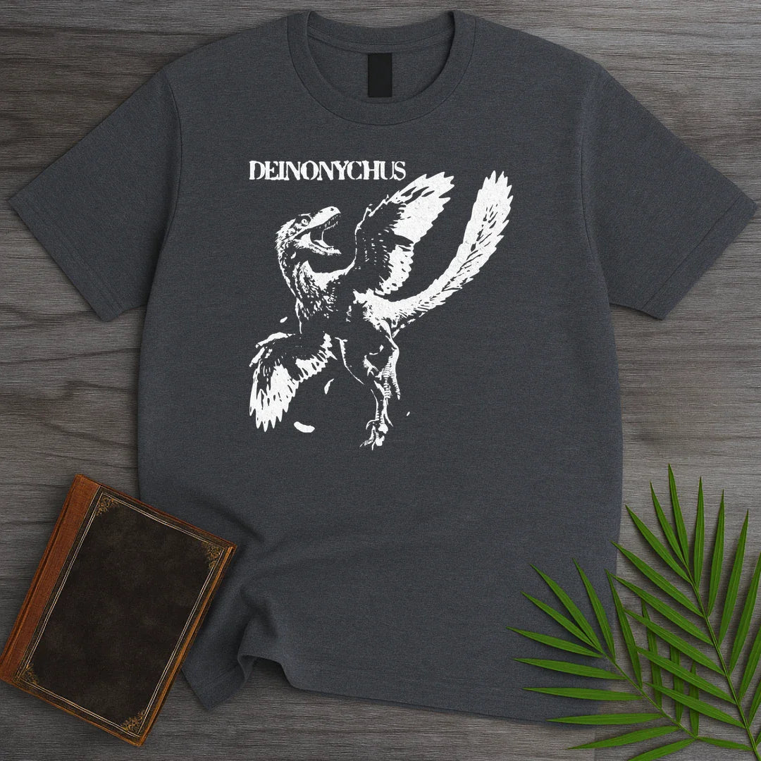 T-Shirt Dark Heather / S 1994 Vintage Deinonychus T-Shirt
