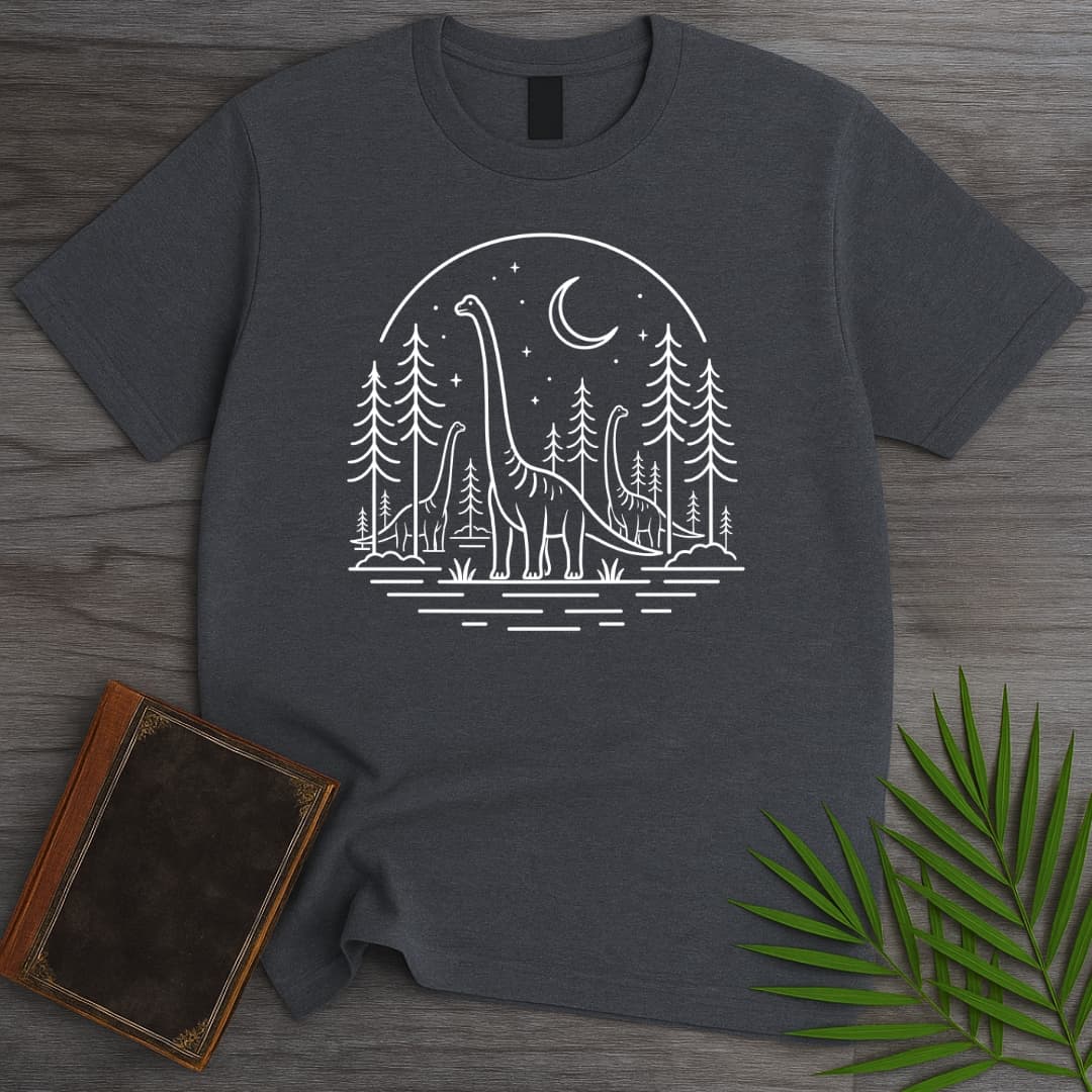 T-Shirt Dark Heather / S A Starry Long Neck Home T-Shirt