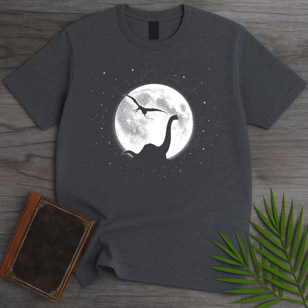 T-Shirt Dark Heather / S A Starry Prehistoric Night T-Shirt
