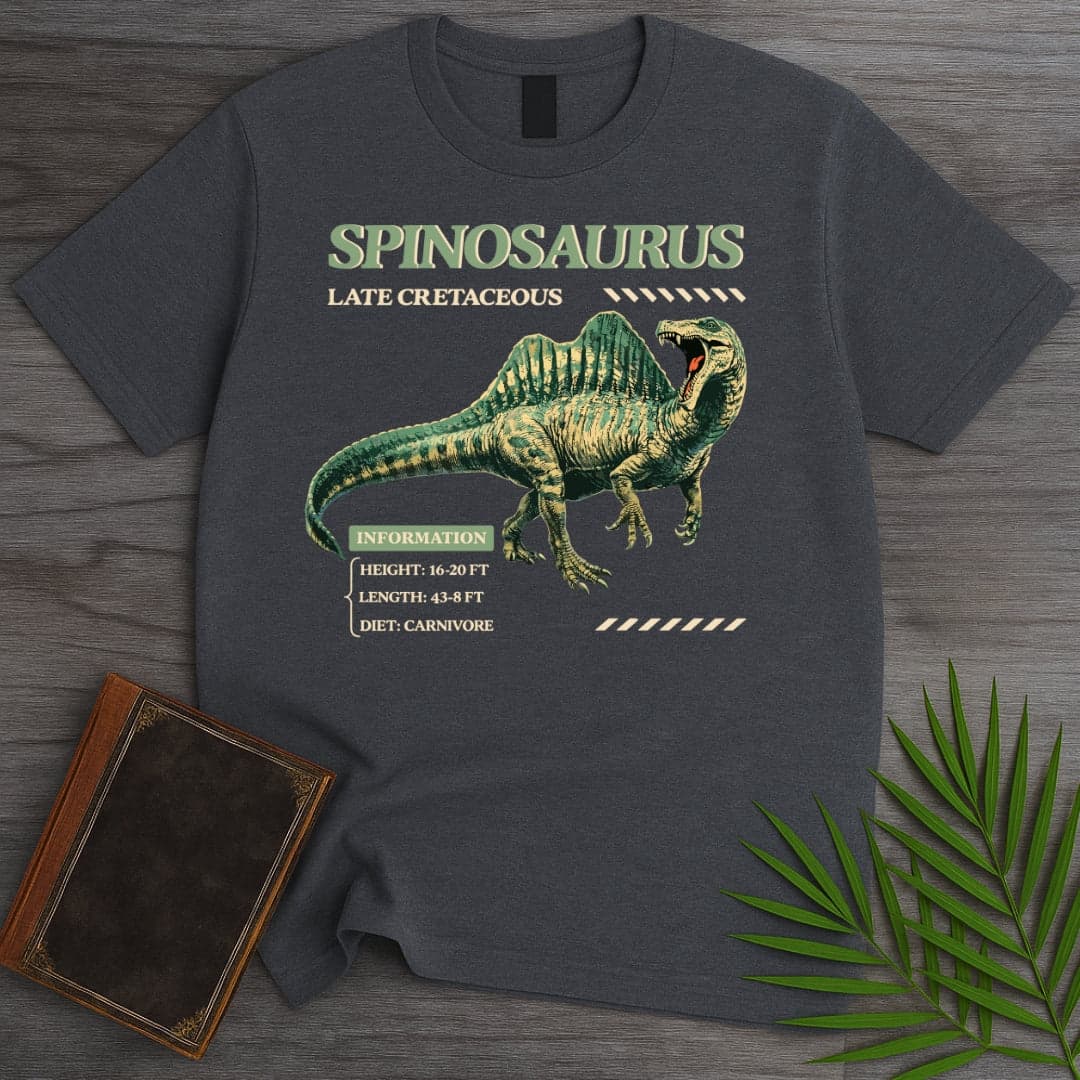 T-Shirt Dark Heather / S About the Spinosaurus T-Shirt