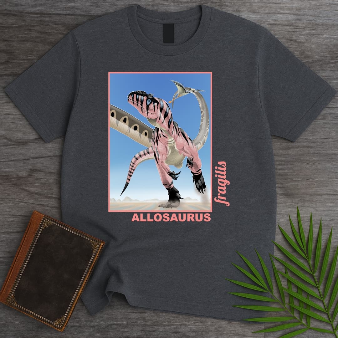 T-Shirt Dark Heather / S Allosaurus - Desert Phantom Stripe T-Shirt