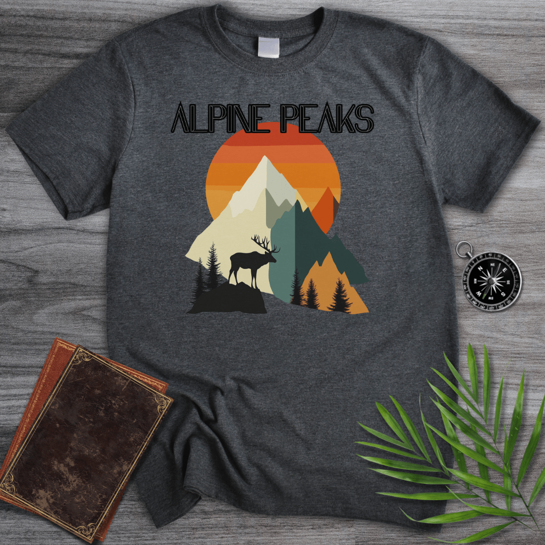 T-Shirt Dark Heather / S Alpine Peaks Mountain T-Shirt