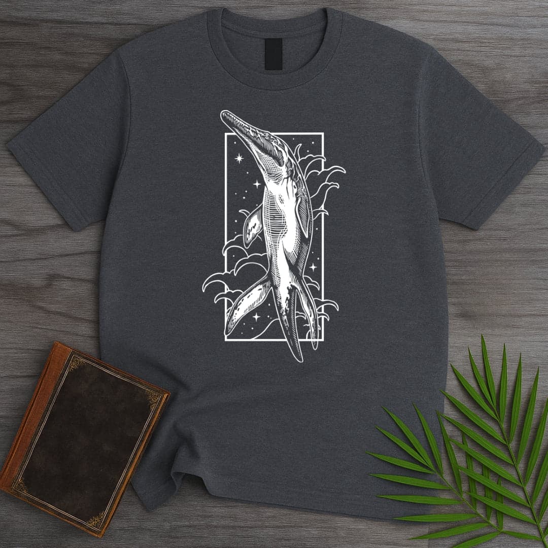 T-Shirt Dark Heather / S Ancient Magical Liopleurodon T-Shirt