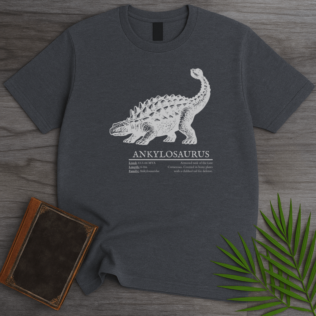 T-Shirt Dark Heather / S Ankylosaurus Armored Earth Beast T-Shirt