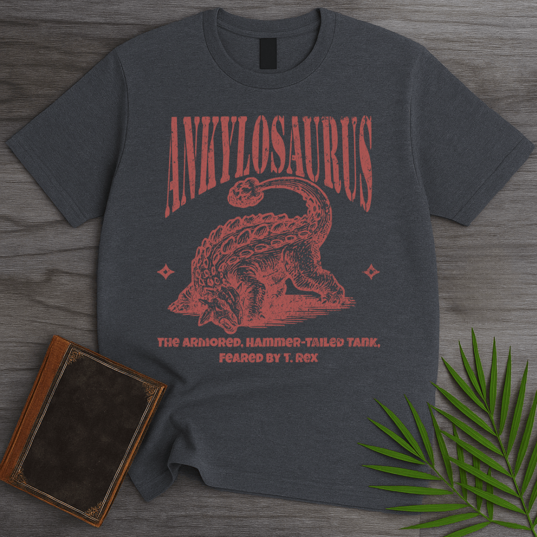 T-Shirt Dark Heather / S Ankylosaurus Hammer-Tailed Tank T-Shirt