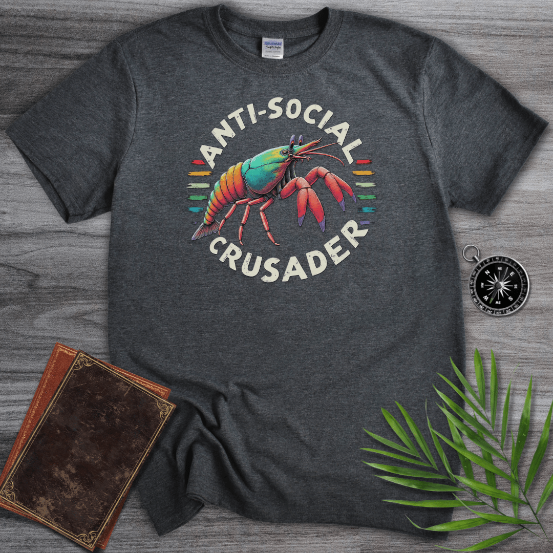 T-Shirt Dark Heather / S Anti-Social Crusader T-Shirt